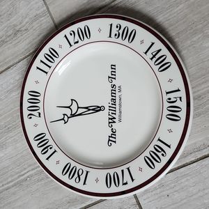 Millennium 2000 Clock Plate The Williams Inn by Syracuse china